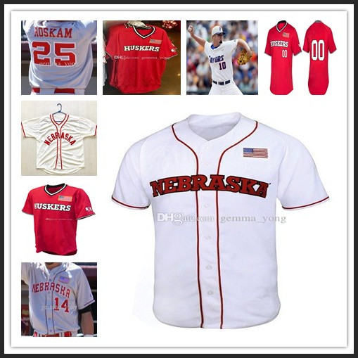

Men Custom Nebraska Cornhuskers NCAA College Baseball All Stitched 7 Angelo Altavilla 4 Alex Gordon 2 Jaxon Hallmark Sewn Jerseys Wholesale, White