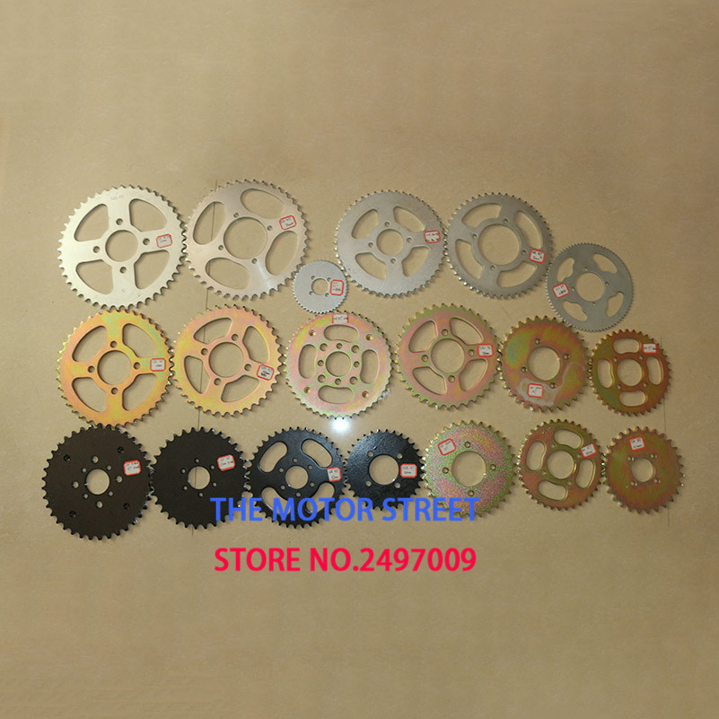 

newest motorcycle scooter drive gear 530 520 420 428 big sprocket 32T 37T 41T 48T 40T 43T 60T sprockets free shipping
