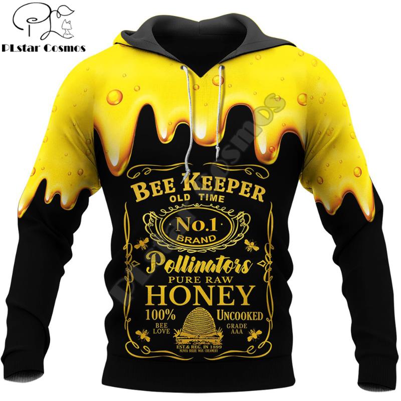 

Old Time Bee Keeper 3D Printed Men Hoodie Pure Honey Harajuku Fashion Hooded Sweatshirt Unisex Casual jacket pullover MF-33, Color as the picture