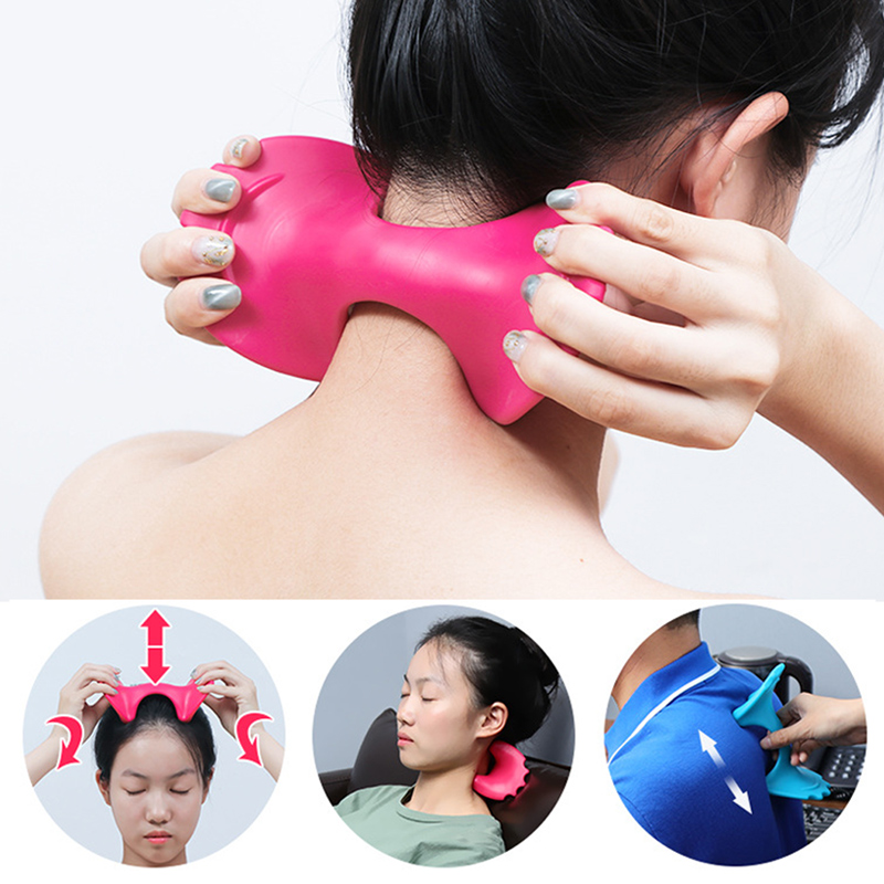 

New Manual Neck Cervical Vertebra Massager Pain Relief Portable Health Care Tools Drop Shipping