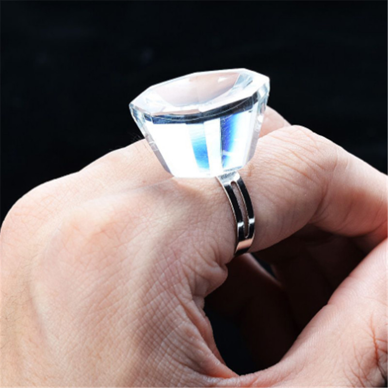 

1PC Professional Galss Crystal Ring Individual Eyelash Extension Glue Holder Eye Lash Adhesive Stand Pallet Beauty Makeup Tool