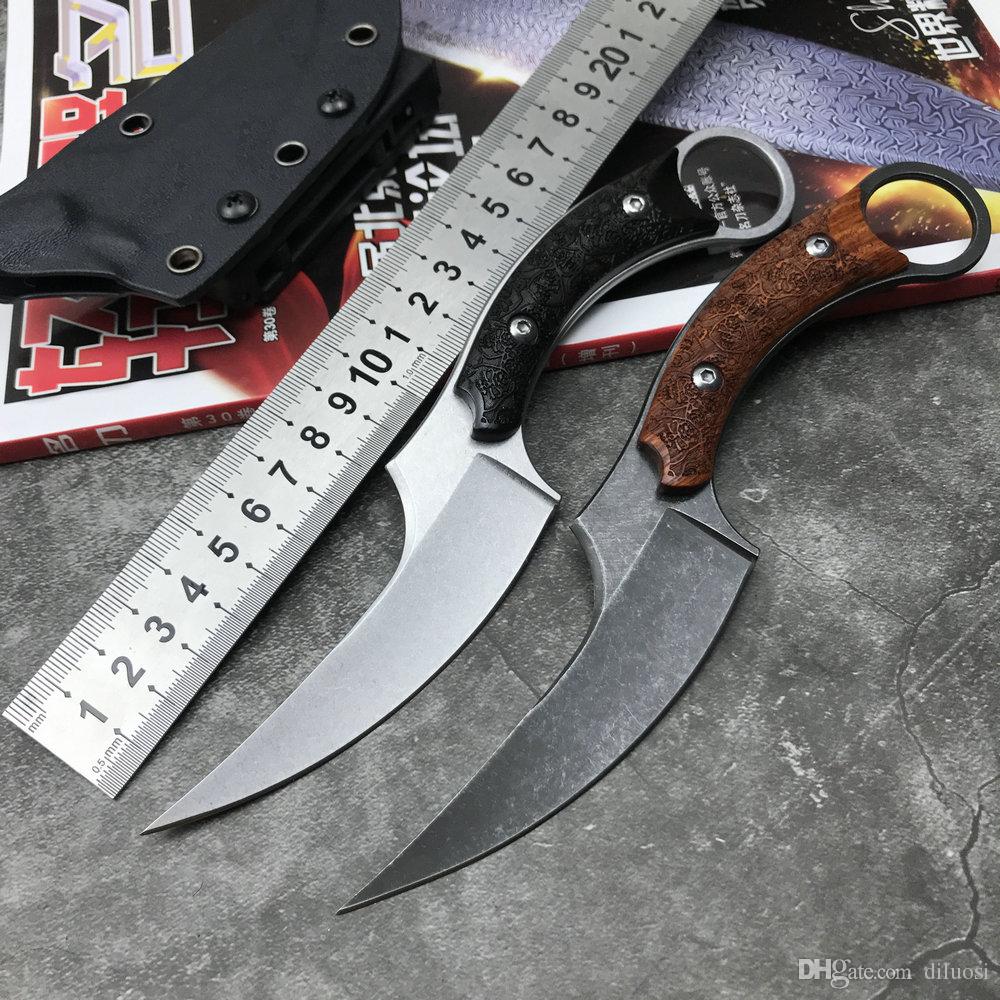 

CSGO knife blades folding pocket fixed blade Daggers knives hunting knife survival EDC karambits utility claw knife outdoor tactical Wood