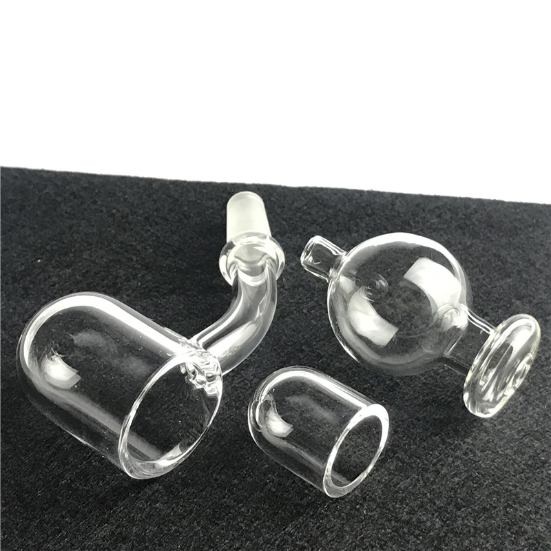 

25mm 3mm Thick Quartz Round Banger Nail with Hookah Beveled Top Domeless Insert Glass Carb Caps Smoking Nails Inserts Cap