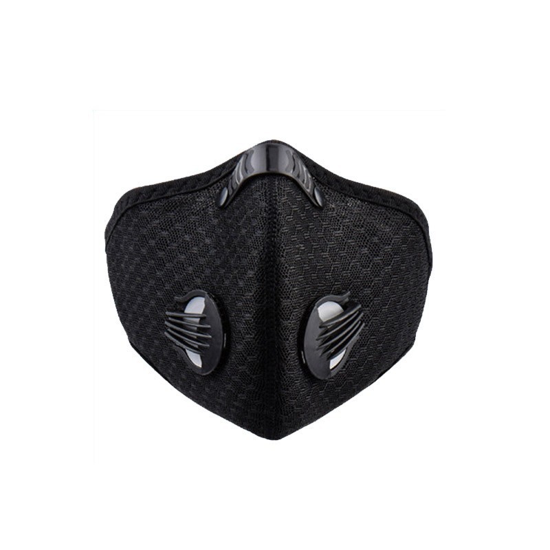 

Fashion Outdoor Breathable Mesh Bicycle Nylon Mask Dust Smog Windproof Protective Mesh Cycling Face Mask, Black