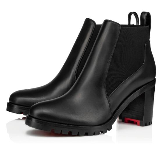 

Perfect Quality Women Lug Sole Marchacroche Boots Fashion Styles Red Bottom Ankle Boots High Heels Lady Fashion Boots Party Wedding Dress, Original box;dust bag;card