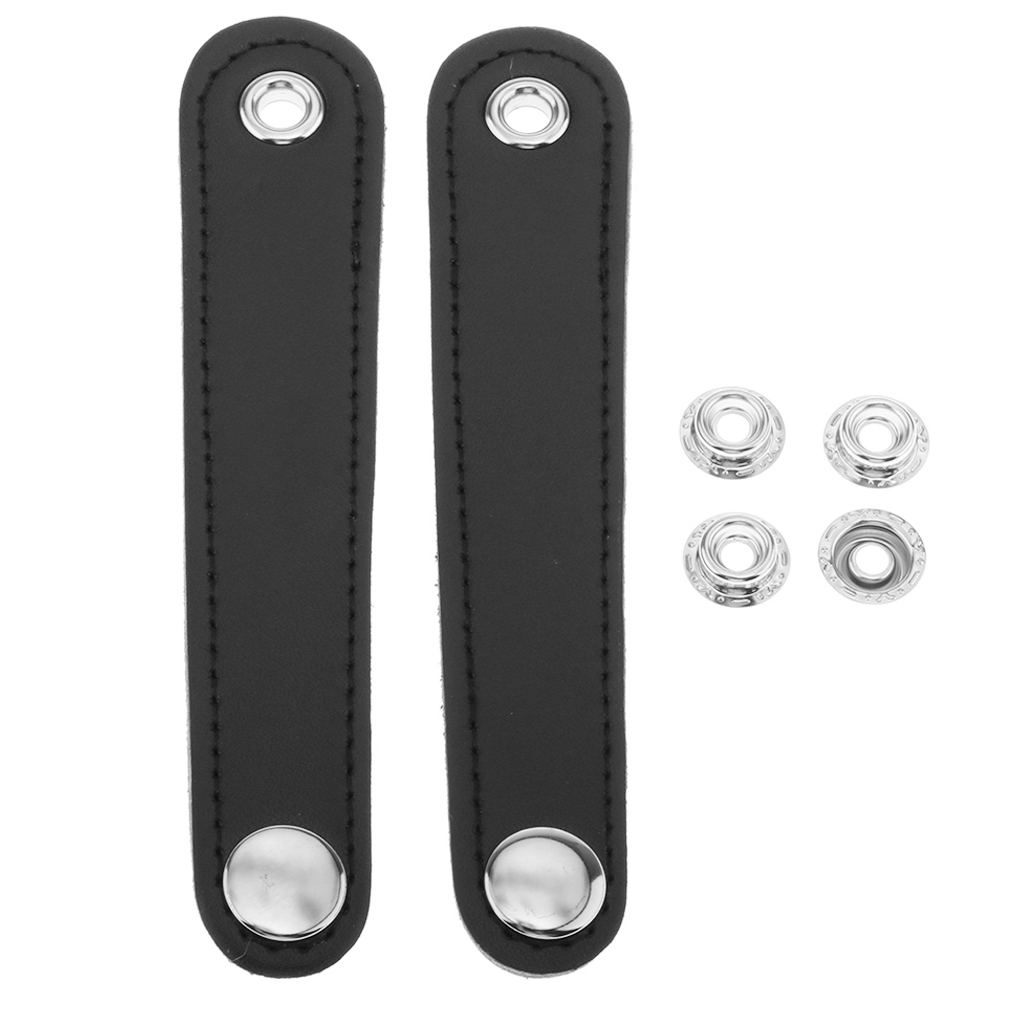 

2pcs PU Leather Adjustable Straps Buckle For Accordion Full Black