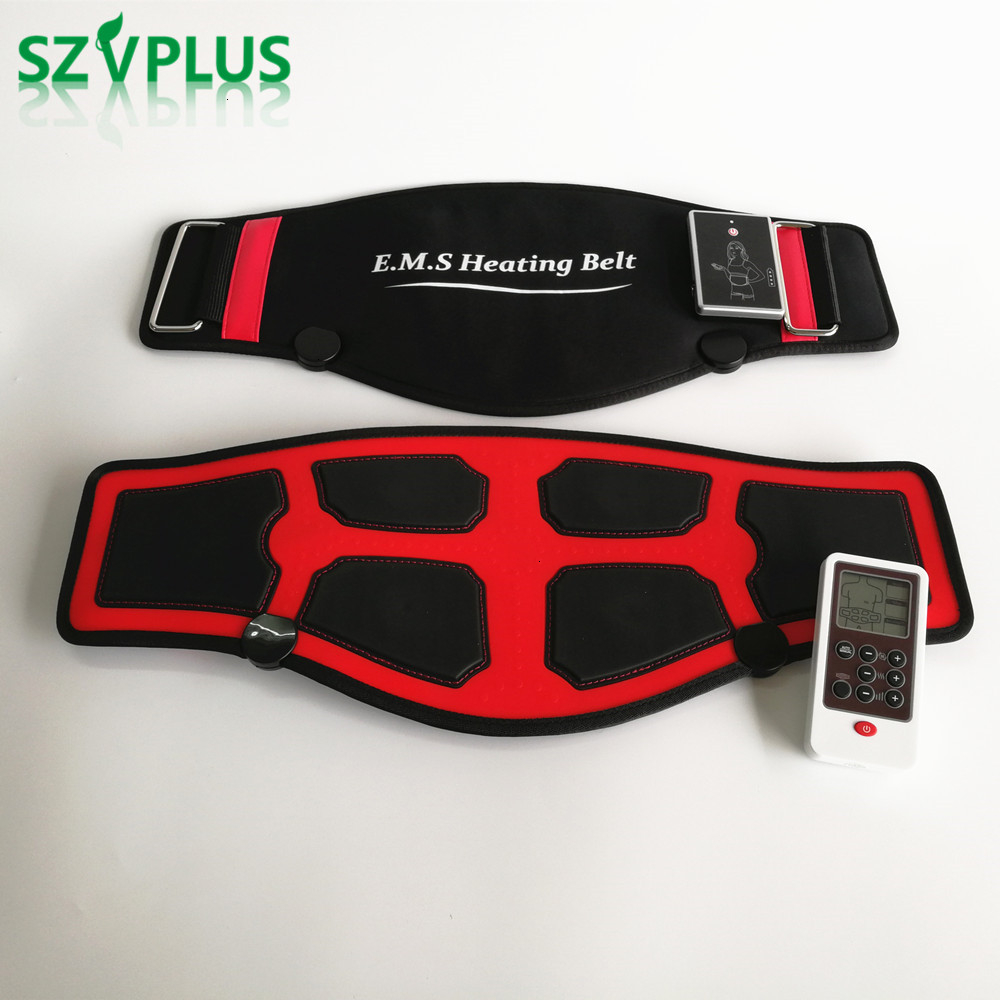 

slimming massage belt heat electric pulses tone abdominal muscle stimulator EMS acupuncture tens physiotherapy myostimulator LY191203