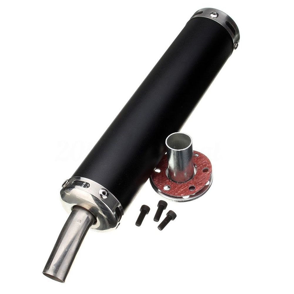 

Universal 20MM Motorcycle Racing Black Exhaust Muffler Silence 2 Stroke