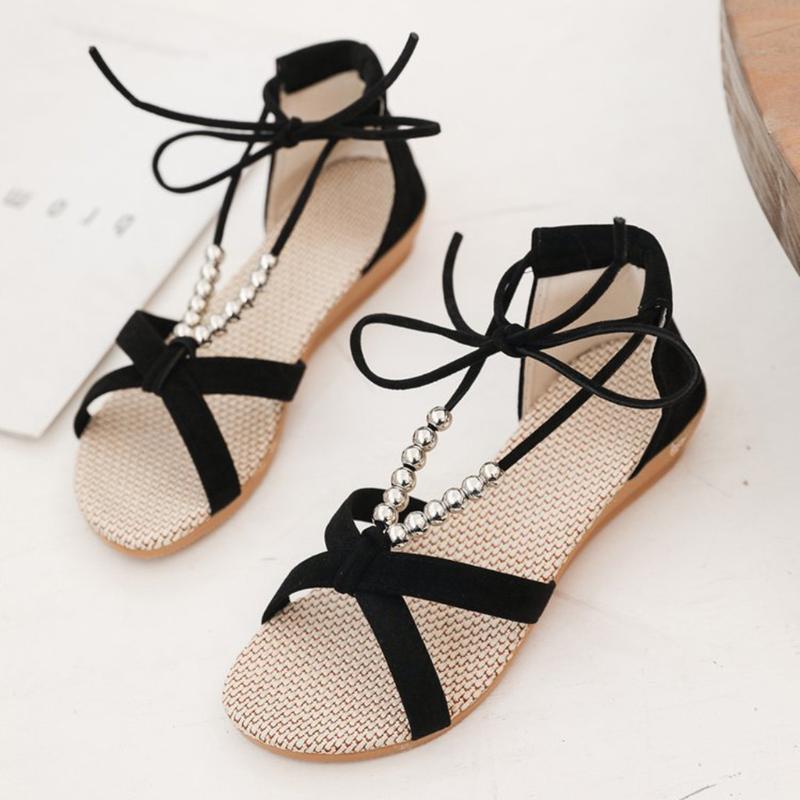 

SAGACE 2020 Women Sandals Summer Wedge Heels Shoes Beach Slippers Women Flip Flops Zapatillas Mujer Scarpe Zapatos Mujer 0507, Black