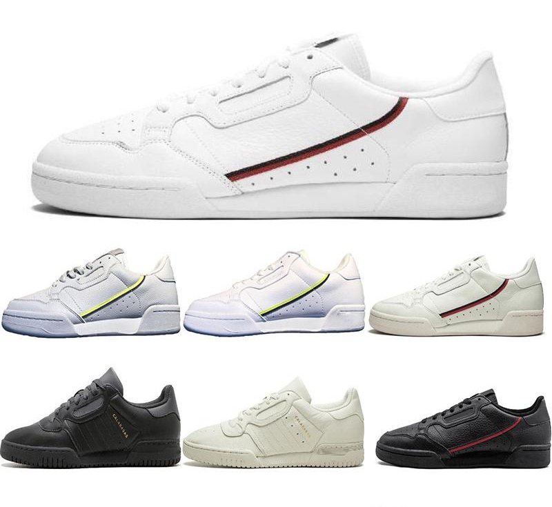 

2020 Calabasas Powerphase Grey Continental 80 Casual shoes Kanye West Aero blue Core black OG white Men women Trainer Sports Sneakers 40-45