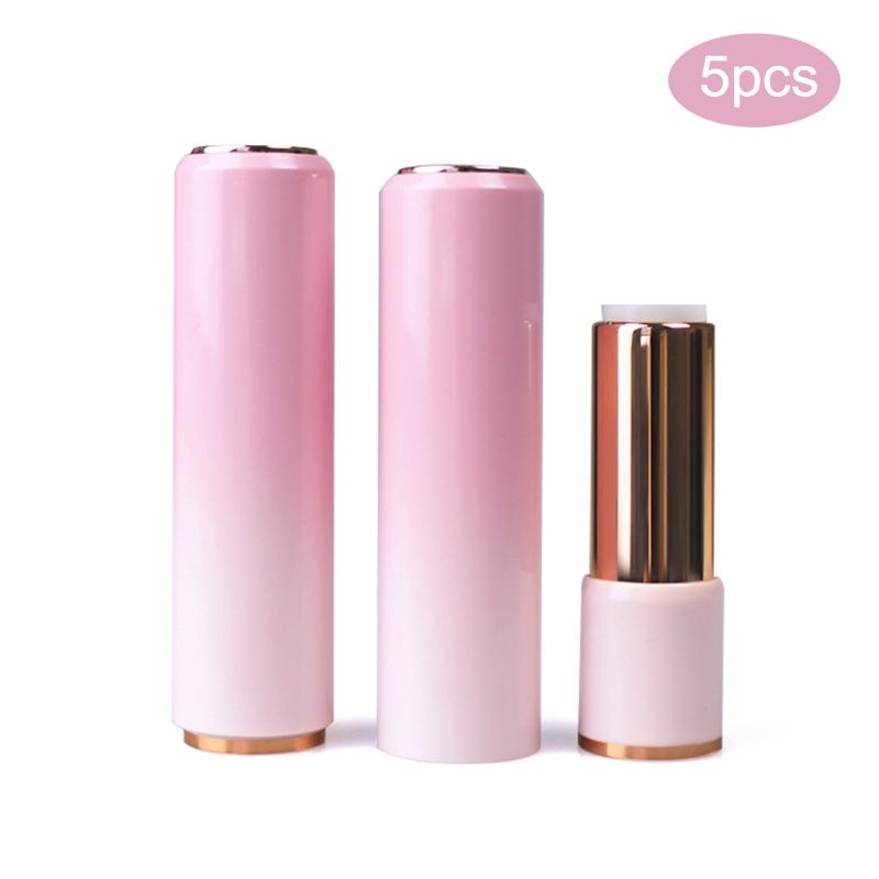 

5pcs 12.1mm Gradient Press Lipstick Empty Tube Lip Lip Gloss Jars Shell DIY Makeup Refillable Bottle Female Cosmetic Tools
