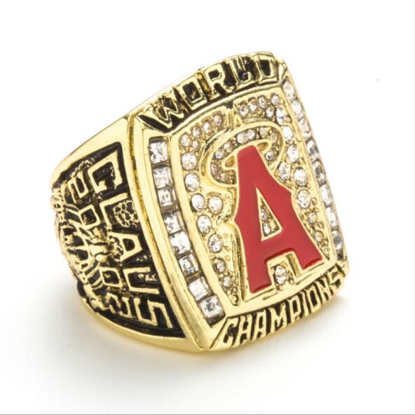 

2002 Los Angeles Angels Championship Ring Fan Gift Souvenir, Golden;silver