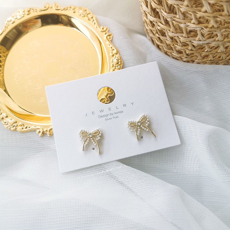 

Stud Sweety Lovely Style Mini Butterfly Micro Set With Zircon And Simulated Pearl Earrings Personalized Simple Jewelry