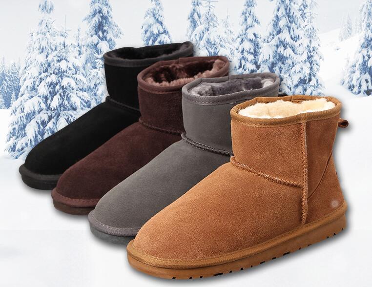 

HOT SALE winter New WGG Australia Classic snow Boots Quality Cheap women man winter boots fashion discount Ankle Boots shoes size 5-12, 5854 chestnut