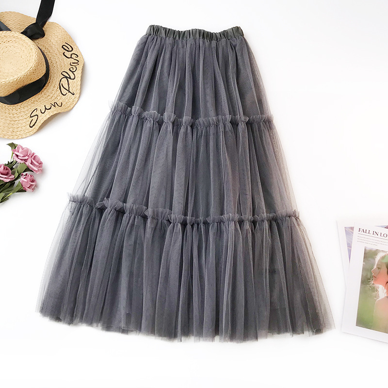 

Ruffle Skirt Women Skirts Style European Swing Skirts Fashion Color Wooden Ear High Waist Maxi Sweet Ruffles Bridesmaid A Line Ball Gown, Beige