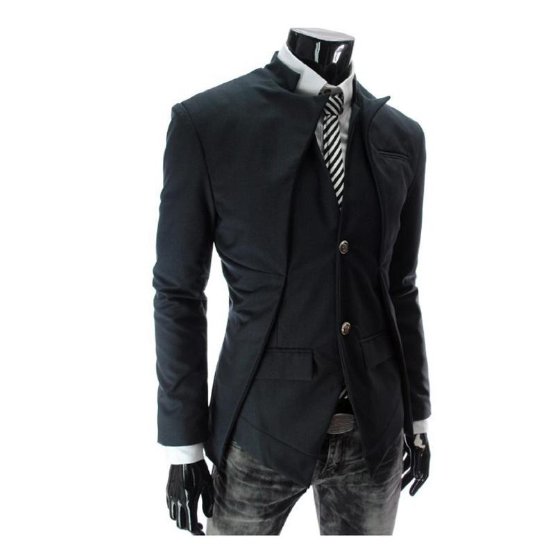 

2018 Hot Sale Fashion Men's Suit Jacket Slim Asymmetrical Design Tuxedo Jacket Casual Business Men Blazer Clothes Dropshipping, White