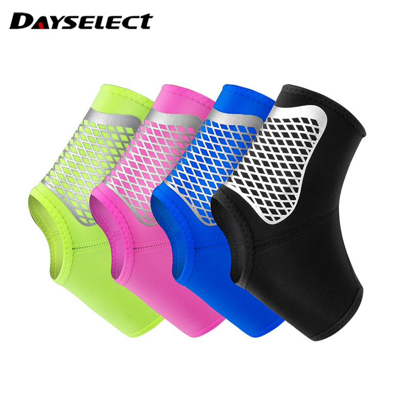 

1PCS Running Basketball Ankle Support Protector Print Football Ankle Brace Protective tobillera deportiva, Green