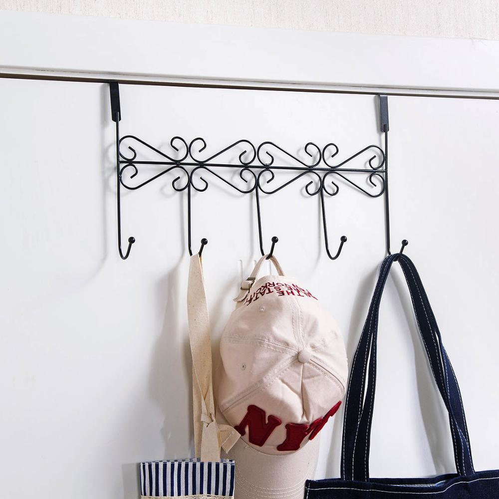 

Vintage Door Hanger Hook Bedroom Coat Hanger Clothes Towels Storage Rack Shelf Bathroom Clothes Towel Hook Hat Organizer