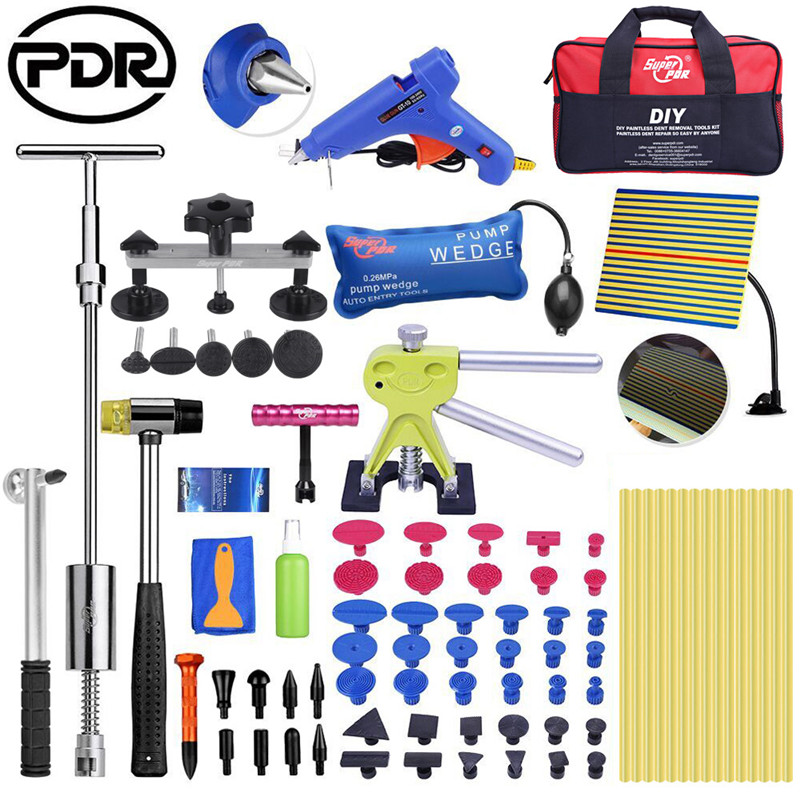 

Super PDR Car Body Repair Kit Paint Less Dent Removal Tools dent puller slide hammer For Automobile Body repairing