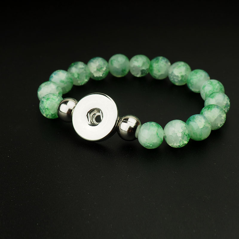 

Wholesale-Natural Stone Snap bracelets fit for woman and man N24