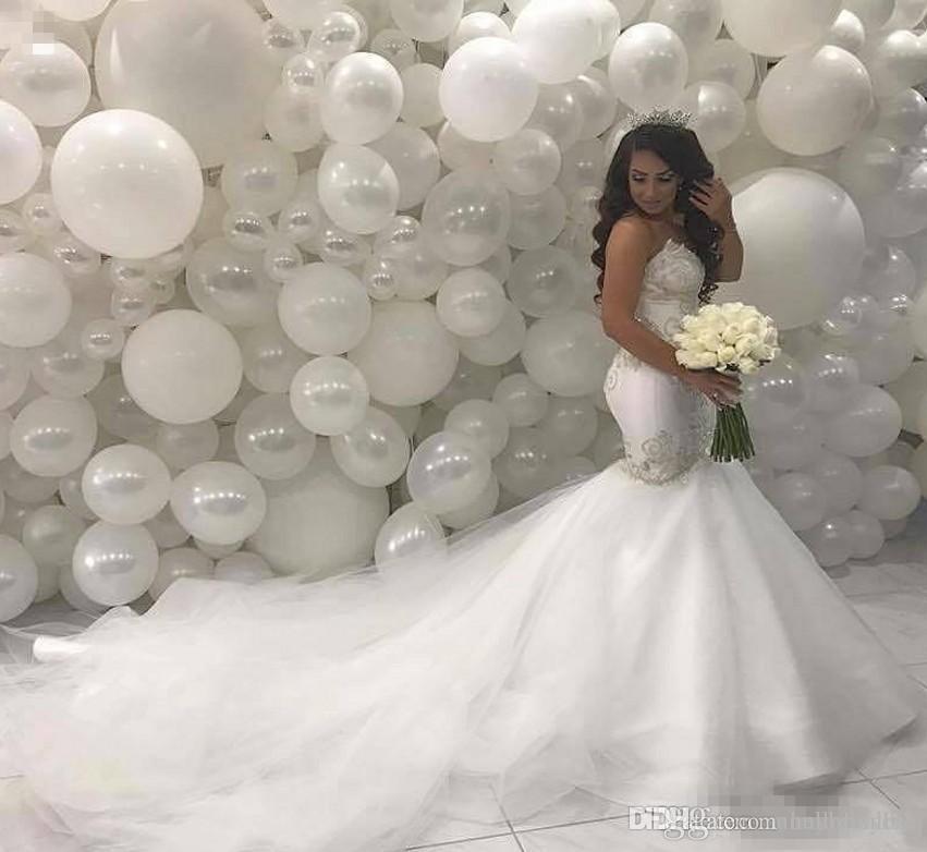 

Arabic Middle East Country Mermaid Wedding Dresses Cheap 2019 Sweetheart Beading Lace Court Train Ivory Vintage Bridal Gowns, Champagne