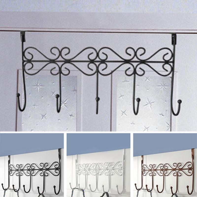 

1pc 5 Door Hooks design Home Bathroom Kitchen Organizer Hat Towel Coat Clothes hanger Door Wall Hooks Hanging Rack Holder