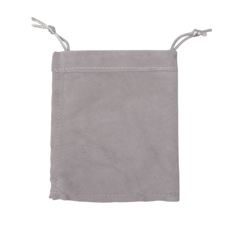 

100 Pcs/lot Small Grey Velvet Bag 9x12cm Charms Earrings Jewelry Packaging Bags Wedding Decoration Velvet Pouch Gift Bags Fqakr