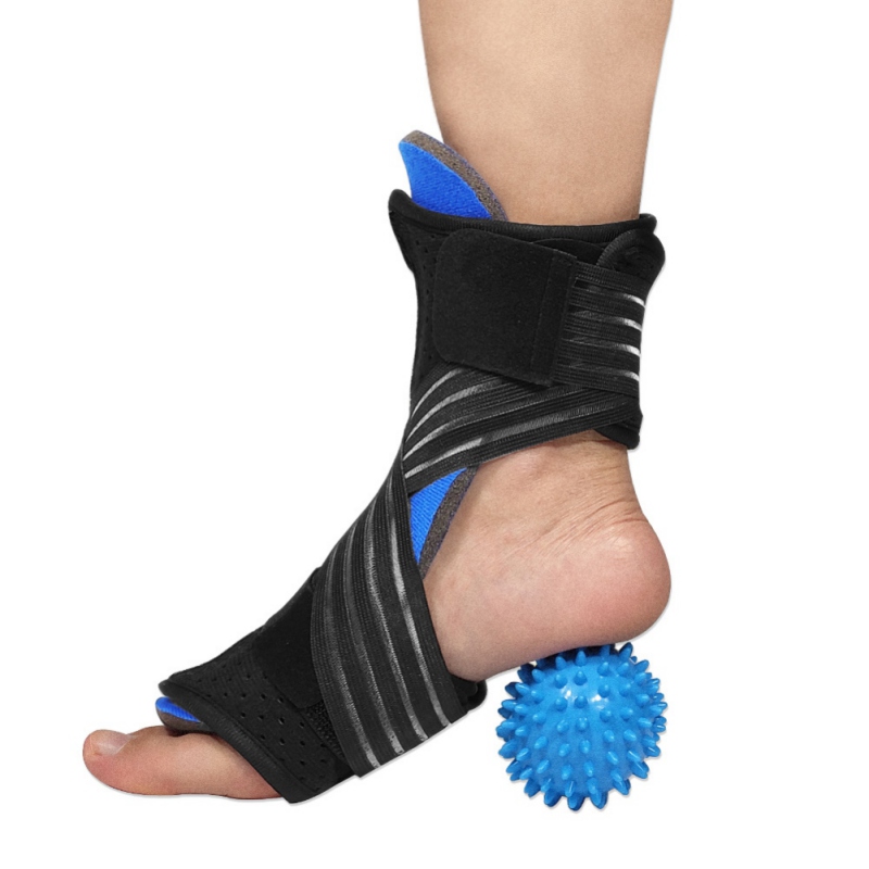 

Foot Support With Massager Ball, Adjustable Compression Fitness Sportswear Protective Guard Wrap Y6