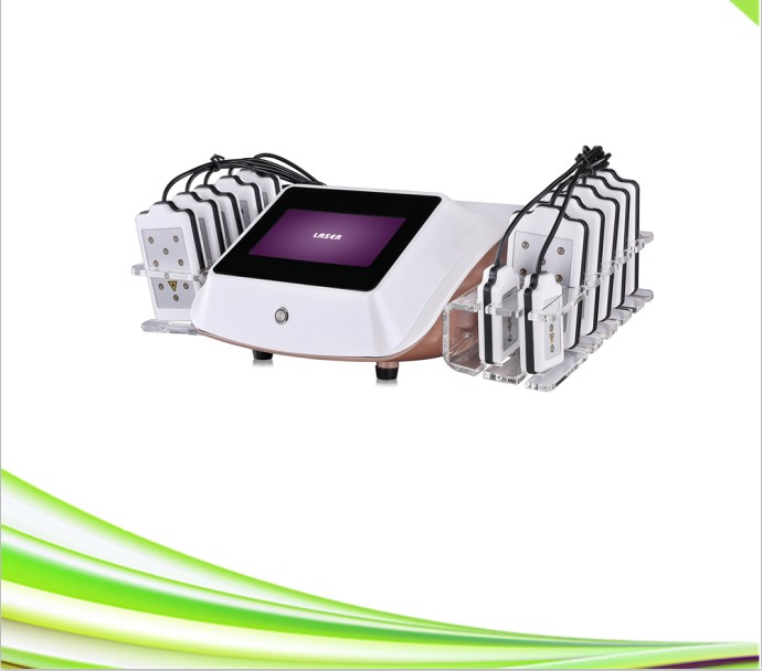 14 pads lipo laser cavitation fat burning lipo laser diode home slimming cold laser lipo machine