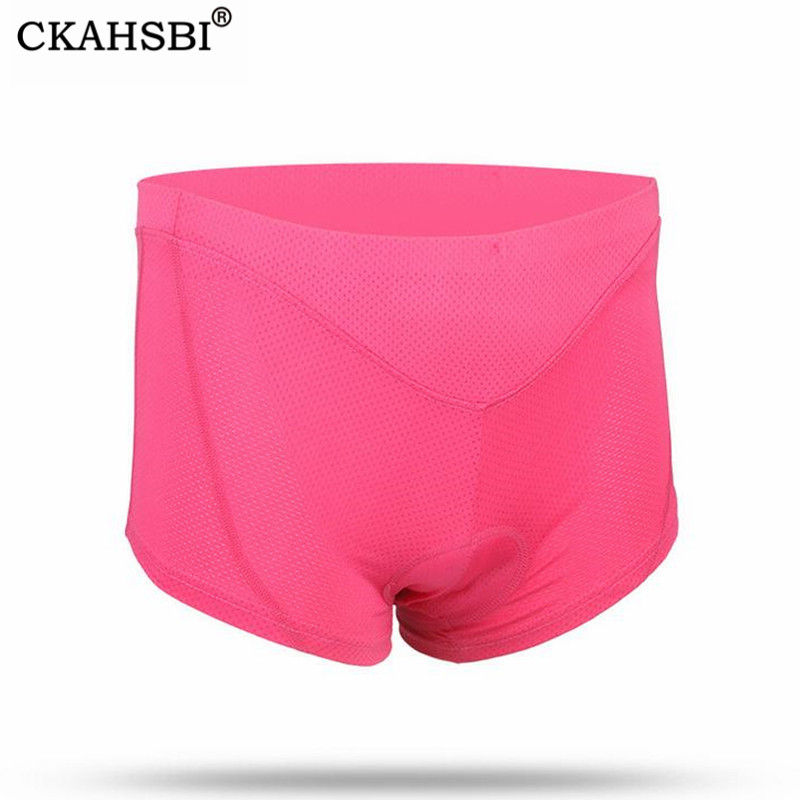 

CKAHSBI 3D Padded Gel Women Bike Underwear Cycling Shorts Rose Black Underpant Quick Dry Nylon Breathable Bicycle Riding Briefs, H135 black