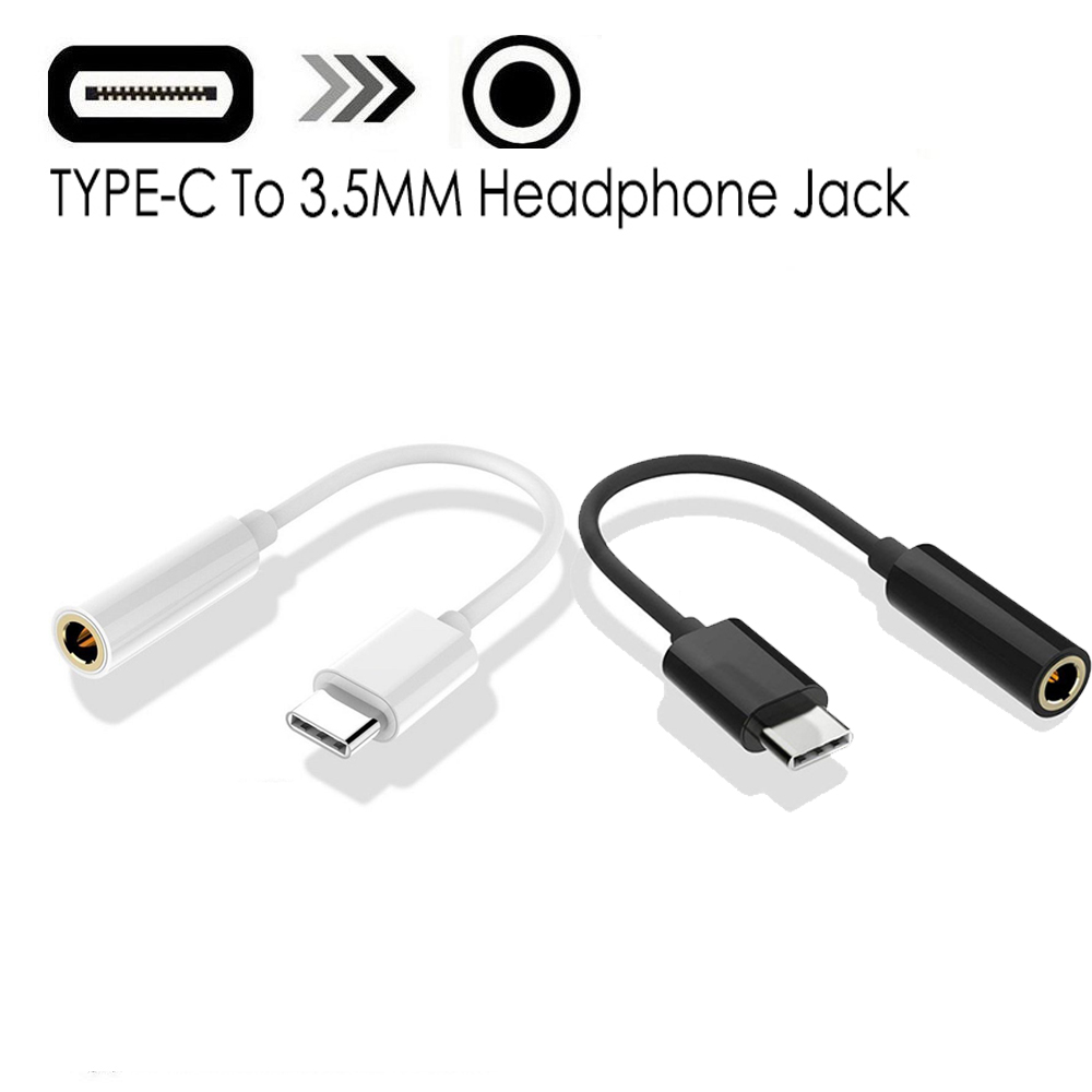 

Type-C to 3.5mm Earphone Cable Adapter USB 3.1 Type C Male to 3.5 AUX Audio Female Jack for Type-C Smartphone