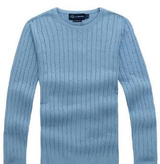 

New High Quality polo Men's Twisted Needle Sweater Knitted Cotton Round neck Sweater Pullover Sweater Male size S-XXL, Khaki