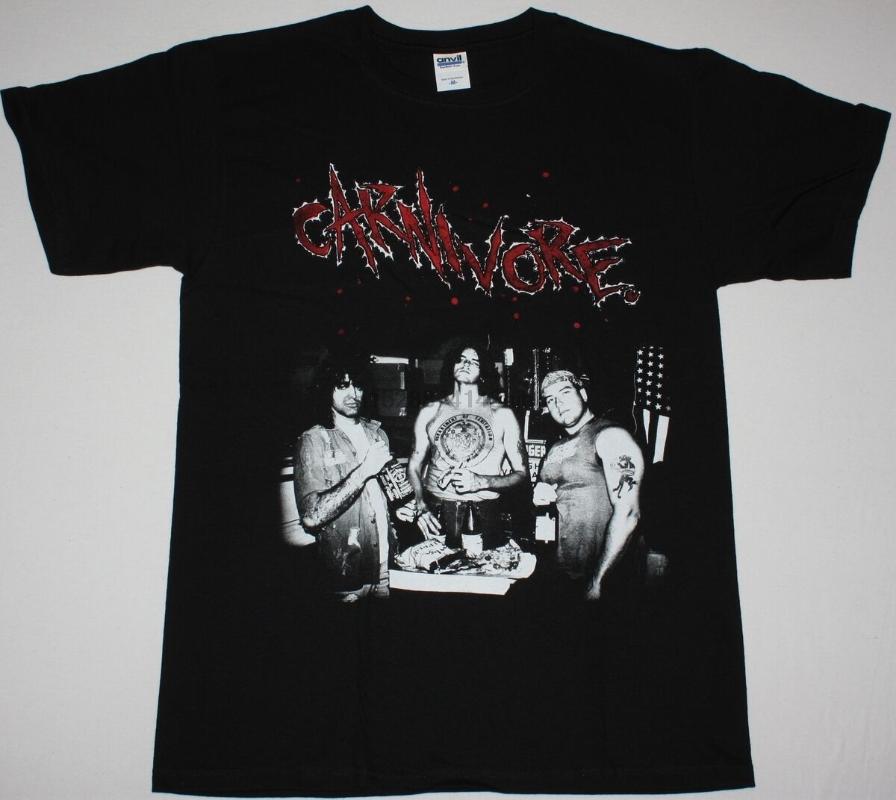 

Men' T-Shirts CARNIVORE PARTY PETER STTELE TYPE O NEGATIVE THRASH PUNK BAND BLACK T-SHIRT, Camel