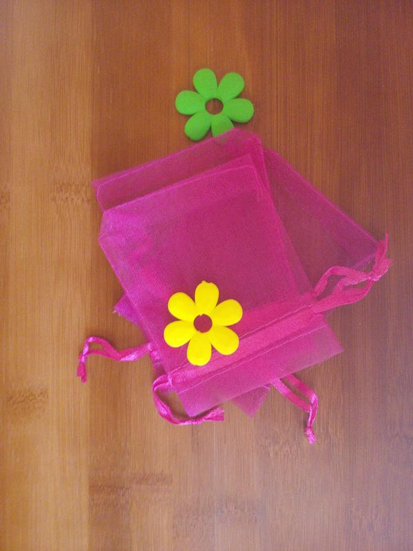 

17*23cm 30pcs Organza Bag rose Red Drawstring bag jewelry packaging bags for /gift//candy small transparent Yarn