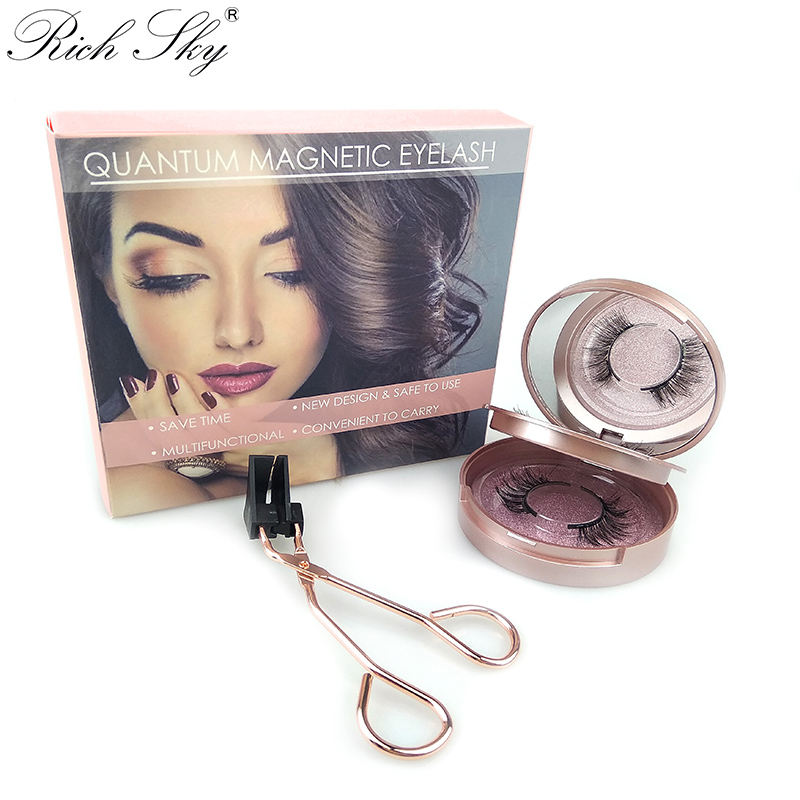 

QingdaoRich sky lash Vendors Wholesale Packaging Box And Custom Quantum Eyelashes