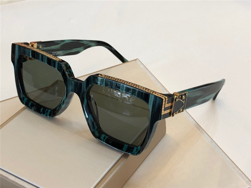 

Cool Square Millionnaire Sunglasses Gold Green Frame Sun Glasses Mens Sunglasses Shades New with Box