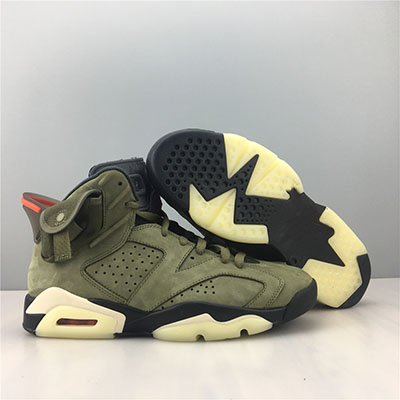 

with Box 2019 Mens Basketball Shoes Sneakers 6s Medium Olive Suede Outdoor Sports Shoes for Men Trainers US7.5-13, As photo