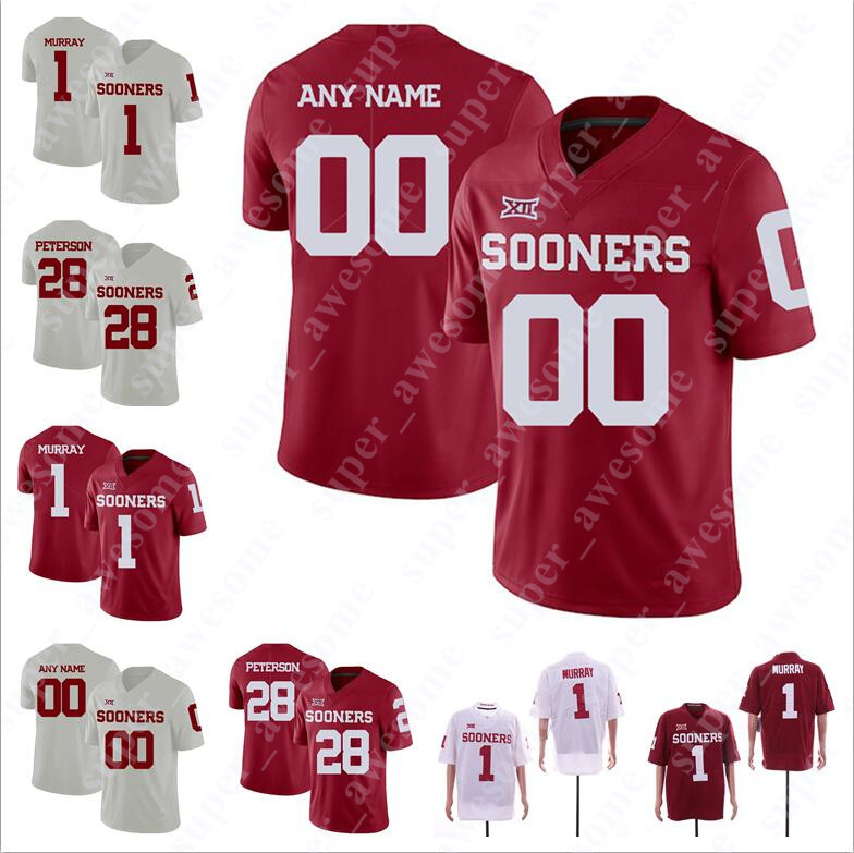 

Oklahoma Sooners Football Jersey Charleston Rambo Amani Bledsoe Jaquayln Crawford Trey Sermon Jalen Hurts Mark Jackson Jr DaShaun White, Red
