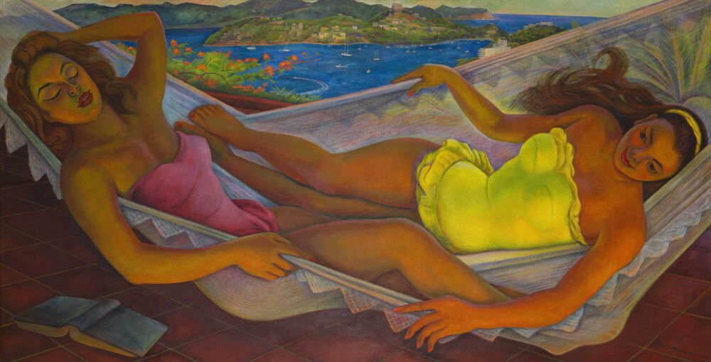 

Diego Rivera The Hammock Home Decor Handpainted &HD Print Oil painting On Canvas Wall Art Canvas Pictures 191117