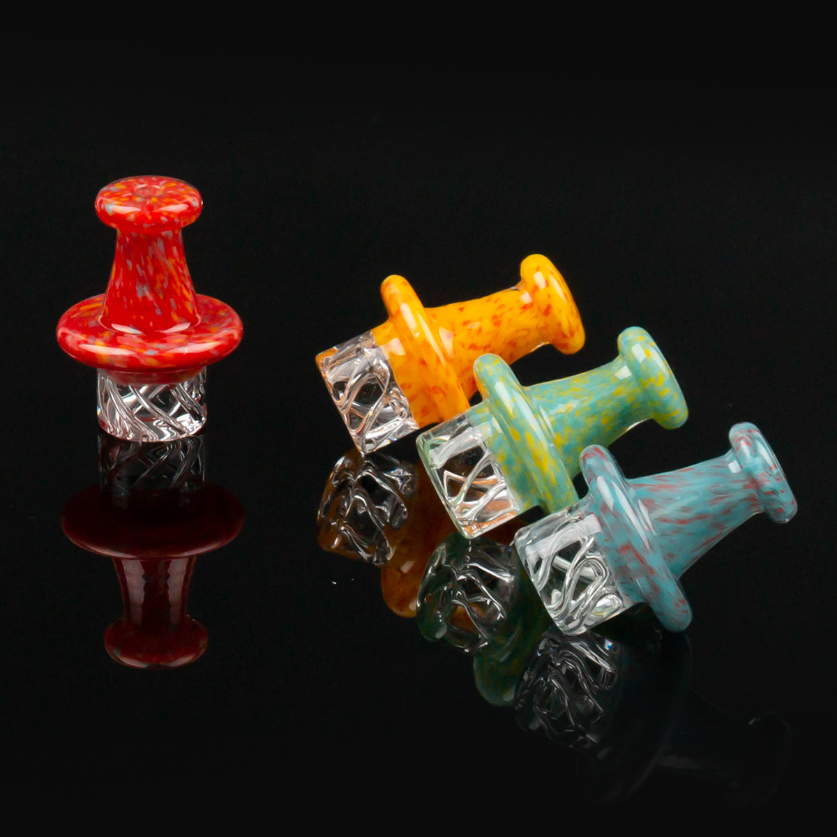 

Scientific Riptide Turbine Directional Glass Carb Cap For Hookahs Quartz Nail Beracky Cyclone Spinning Dab Rig