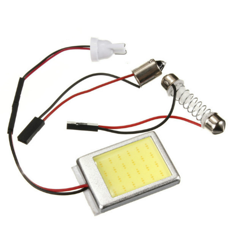 

COB 24SMD High Power 12V BA9S T10 Ultra Bright LED Reading Lamp Compartment Light Car Dome Light White Reading Lamps, As pic
