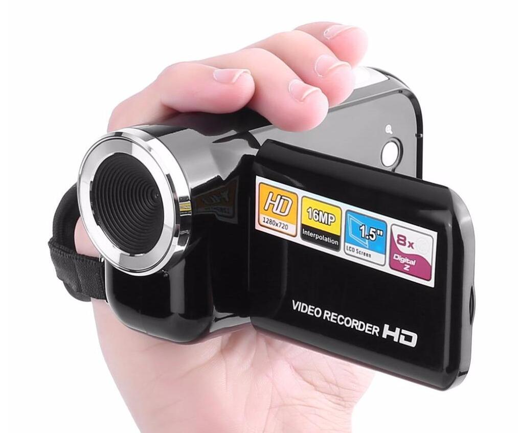 

HD 720P Camera Camcorder 1.5 Inch TFT 16MP 8X Digital Zoom Video High Speed USB2.0, Black