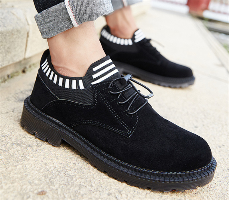 

Wholesale 2019 Autumn and winter new Martin boots men cotton plus velvet warm boots rivet men shoes