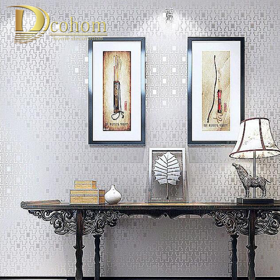 

Trellis Modern Dark Grey Geometric wallpaper Roll Black Grey Beige Wall Paper For Living Room Bedroom, 5c79302