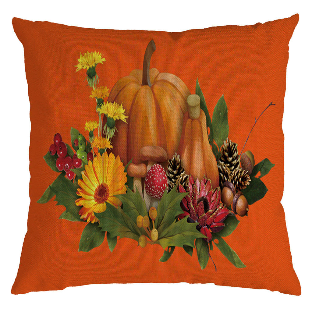 

Halloween Ghost Pillow Case Sofa Waist Throw Cushion Cover Home Decoration Products For Halloween Accessories New Style #R5, Beige