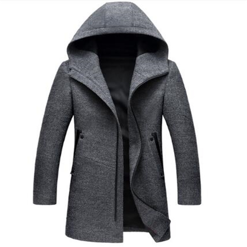 

New China Style Mens Trench Jacket Male Long Sleeve Kimono Long Cardigan Jacket Punk Fashion Casual Trench Outwear