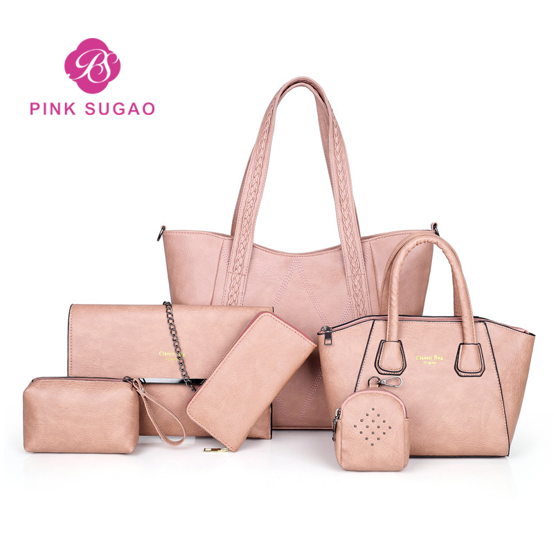 

Pink sugao crossbody bag shoulder bags pu leather messenger bag new fashion hot sales beach bag, C3