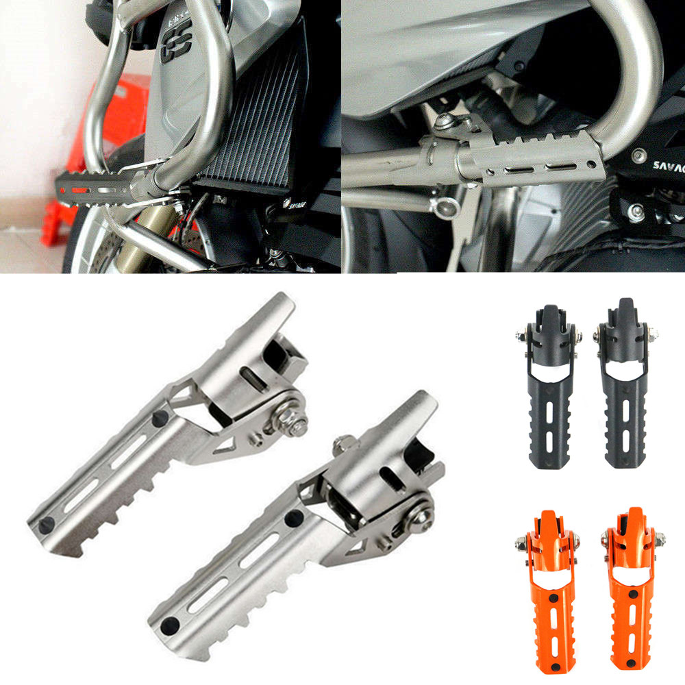 

1 Pair Highway Front Foot Pegs Footrests For R1200GS R 1200 GS LC 2013-2017 for Tiger Explorer Clamps 22mm 25mm