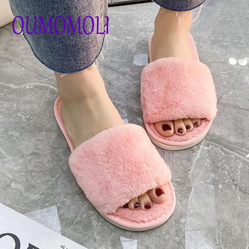 

2020 Winter Fashion Candy Color woman Slippers House Shoes Women Home Floor Slippers Warm Soft Flats Indoor Shoes Q974, Black