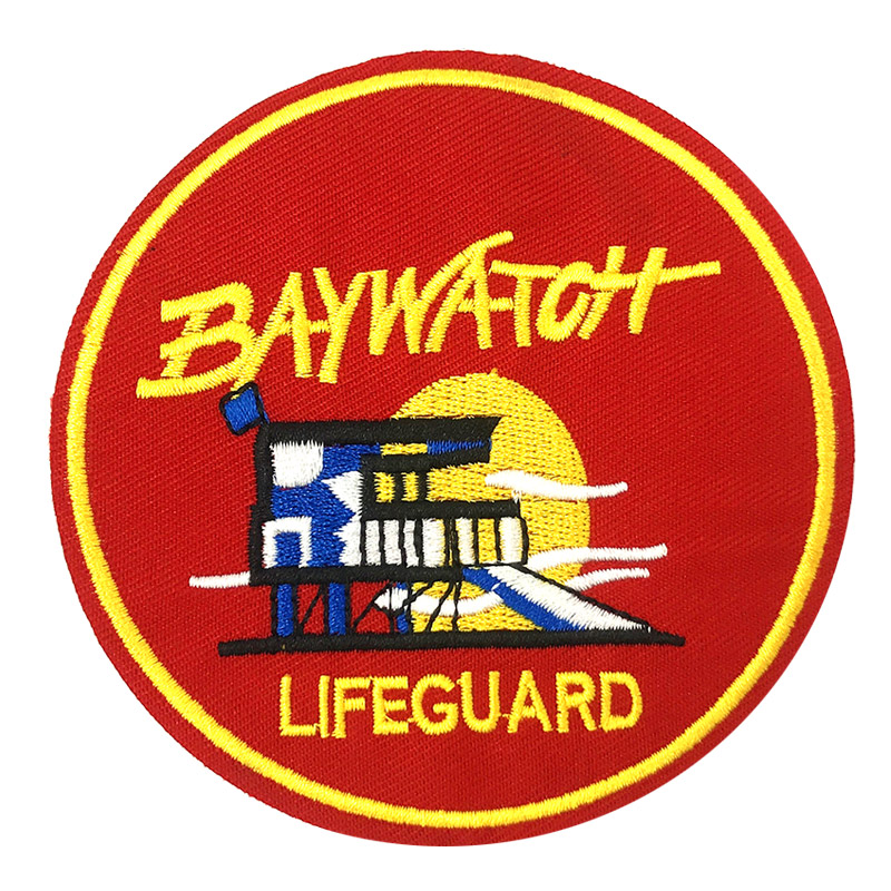 

Salvation BAYWATCH LIFEGUARD Embroidered clothes patch Iron on Patches For clothing Games Badges Stickers Garment Appliques, As picture